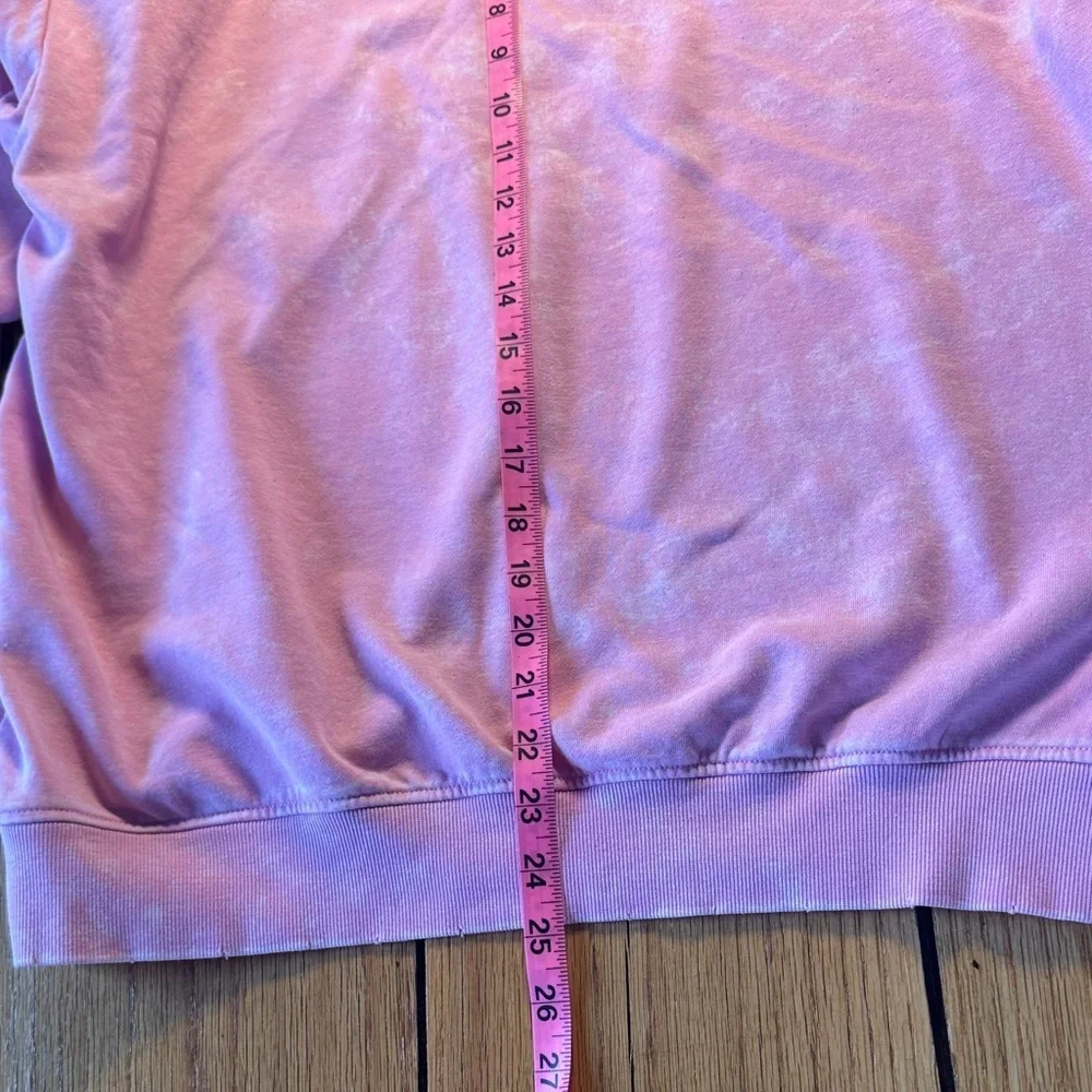 Barbie Light Pink Crewneck with Glitter Logo good used condition size L - Picture 3 of 4
